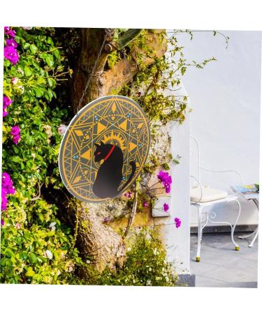 ABOOFAN Wrought Iron Disc Pendant Decor Ornament Iron Circle Pendant Hanging Adornment Indoor Metal 30x30x1cm As Shown1 - Buy Online on SooperMarket.com