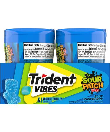 Trident Vibes SOUR PATCH KIDS Blue Raspberry Sugar Free Gum - 160 Pieces - Buy Online on SooperMarket.com