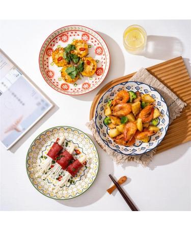 Dinnerware Dishes Plates 4PC Dinner Plate Simple Romantic Cream Ceramic Cameo Afternoon Tea Home Dessert Plate for Kitchen Restaurant Banquet Dinner Restaurant Family Party Plates - Buy Online on SooperMarket.com
