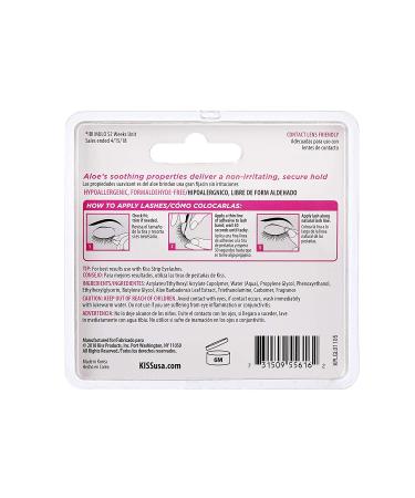 KISS Strip Eyelash Adhesive Clear 0.176 Oz (2 Pack) - 0.17 Ounce | Strong Hold, Waterproof Formula - Buy Online on SooperMarket.com