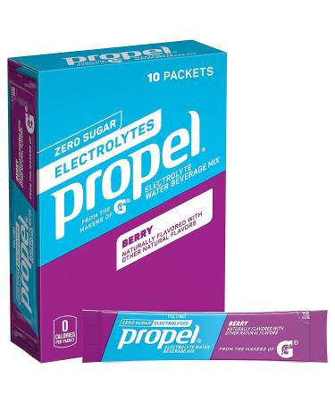 Propel Powder Packets Berry with Electrolytes, Vitamins and No Sugar -10 Count