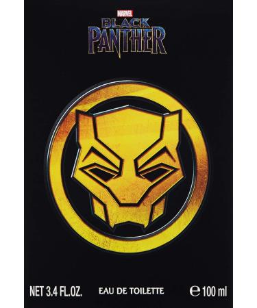 Marvel Black Panther Fragrance For Men Eau De Toilette EDT 3.4oz 100ml Cologne Spray Made in Spain By Air Val International Black and Gold Essence of Wakanda 3.4Fl Oz - Buy Online on SooperMarket.com