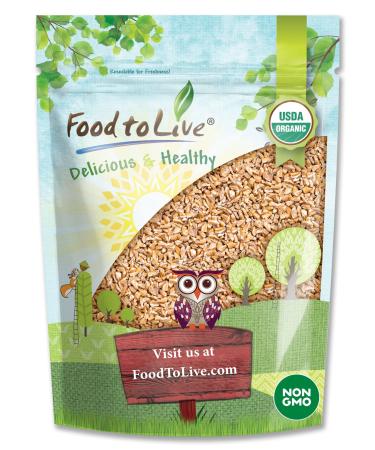 Organic Italian Steel Cut Farro, 1.5 Pounds  Non-GMO, Cracked Pearled Wheat Grain, Non-Irradiated, Vegan, Bulk. Easy to Cook. Rich in Fiber, Protein. Perfect for Cereal, Porridge, Soups, Salads