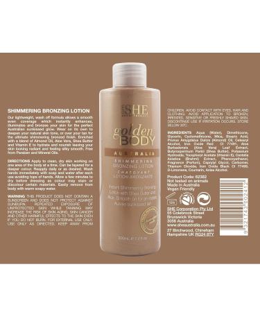 Om SHE Aromatherapy Golden Body Shimmering Bronzing Lotion - Glow & Radiance for All Skin Types - Buy Online on SooperMarket.com