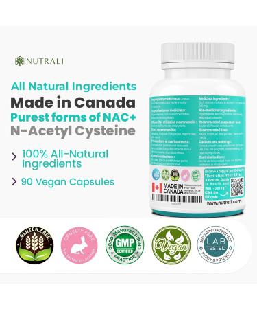 MAXIMUM POTENCY 600mg NAC Capsules (N-Acetyl-L-Cysteine) Supplement Powerful Antioxidant Glutathione Support Liver Support Vegan Gluten Free. 90 Easy to Swallow Capsules. 2 Pack 180 count (Pack of 1) - Buy Online on SooperMarket.com