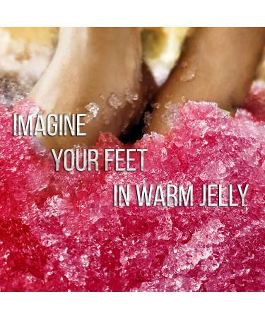Jelly Pedicure Foot Soak for Dry Cracked Feet - Moisturizing Spa Pedi Soak with Damascus Rose - Foot Bath Salts for Relaxation - Foot Gel for Sore Feet - Buy Online on SooperMarket.com
