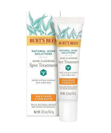 Burt's Bees Natural Acne Solutions Maximum Strength Spot Treatment Cream for Oily Skin  0.5 Oz (Package May Vary) Targeted Spot Treatment - Buy Online on SooperMarket.com