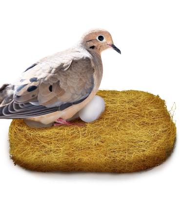 SunGrow Coconut Husk Fiber Bird Nesting Material for Mourning Dove, Straw Nest for Diamond Dove Bird House, Pet Bird Cage and Small Animals Bedding , Suitable For Hamster, Gerbils, Chinchillas, 3 oz