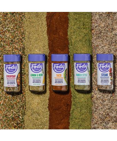 Fody Foods Seasoning Variety Pack - Low FODMAP Certified, Gut Friendly, Gluten Free - 1.1oz - Buy Online on SooperMarket.com