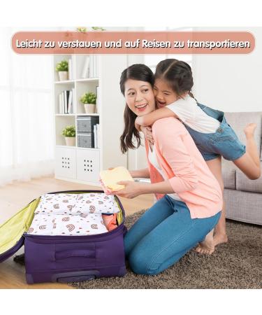 Newofview Waterproof Fabric Diapers & Large Wetbag - Cartoon-Print Reusable Cloth Diaper Bag for Baby Trips - Buy Online on SooperMarket.com