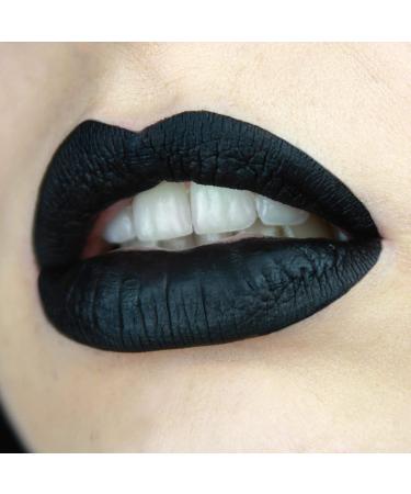 Black Matte Lipstick - Lightweight, Velvet Smooth Finish, Long Lasting & Waterproof - Buy Online on SooperMarket.com