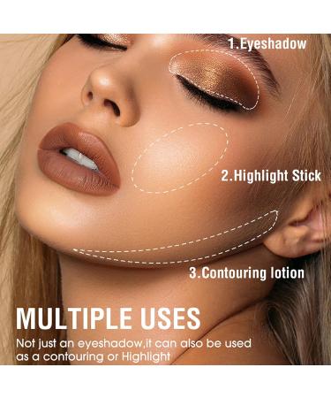 Shop Waterproof Eyeshadow Stick - 8 Colors | Long Lasting Highlighting Eye Makeup | Create Multi-Dimensional Looks - Buy Online on SooperMarket.com