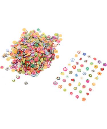1000pcs Fimo 3D Fruit Nail Art Slices - Assorted Color Decoration Tips - Buy Online on SooperMarket.com