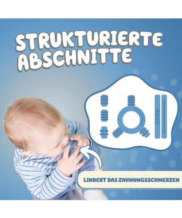 Buy Baby Nom BPA-Free Cooling Bite Ring - Dental Aid & Gripping Toys for Teething Babies - Buy Online on SooperMarket.com