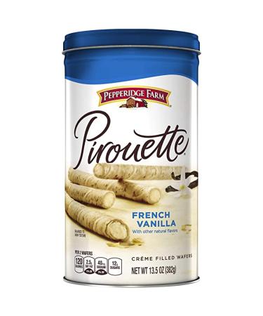 Pepperidge Farm Pirouette Crème Filled Wafers French Vanilla Cookies 13.5 oz. Tin