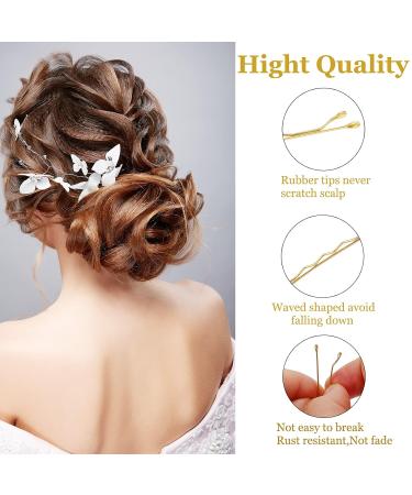 Laicky 200 Count Blond Hairpins for Women & Girls - Invisible Wave Hair Clips in Box | Bulk Hair Jewelry (5.2cm) - Buy Online on SooperMarket.com