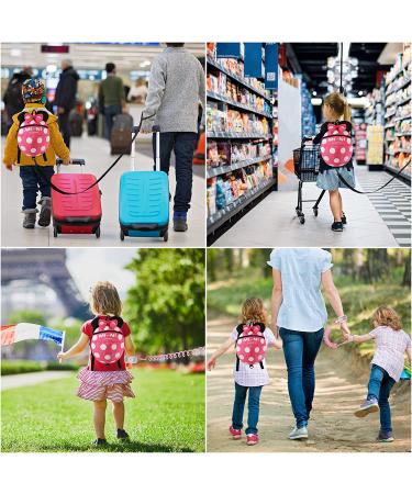 4 in 1 Toddler Harness Leash | Baby Anti Lost Wrist Link | Child Safety Tether | Walking Harness Wristband Assistant Strap Belt - Rose Red - Buy Online on SooperMarket.com