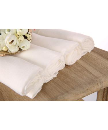 100% Cotton Double Gauze Burp Cloth Prefold Diapers - White 10 Count | 52 x 70cm | Busy Mom - Buy Online on SooperMarket.com