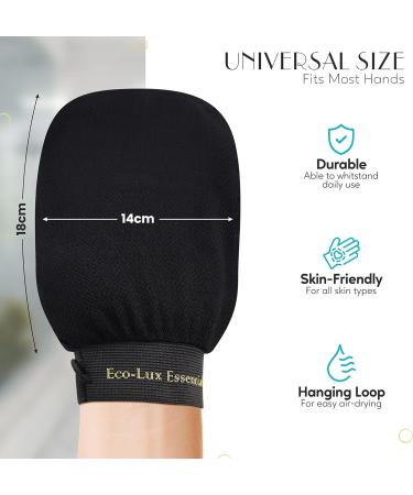 Eco-Lux Exfoliating Mitt - Deep Cleansing Body Scrub Glove for Soft Skin, Bath & Shower - Fake Tan Remover, Men & Women Skincare - Buy Online on SooperMarket.com