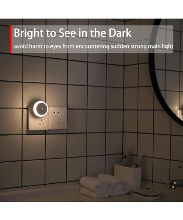 Smart Night Plug & Socket Light with Twilight Sensor - Energy-Efficient Warm White LED 2 Pack for Bedrooms Bathroom & Kitchen - Buy Online on SooperMarket.com