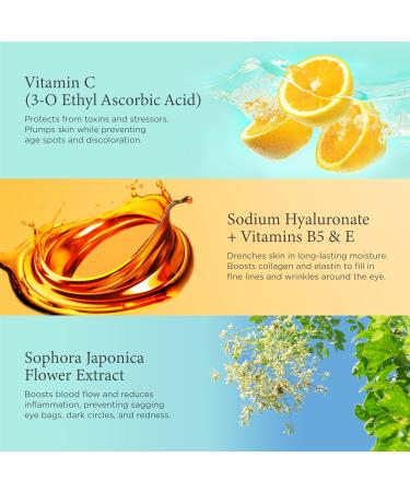 LILY SADO CITRUS KISS Eye Repair Cream - Antioxidant Eye Cream with Peptides & Vitamins for Puffiness Wrinkles & Dark Circles - 1oz - International Shipping Available - Buy Online on SooperMarket.com