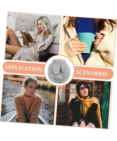 Menstrual Relief Bag Portable Hand Warmers Hand Warm Pouch Plush Toys Warm Water Bag Outdoor Hand Warmer Detachable Hot Water Bag Outdoor Hot Water Pouch With Cover Grey 18x14x4cm - Buy Online on SooperMarket.com