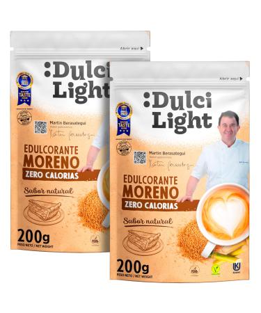 Dulci Light Dulce Y Favorable Cane Honey Brown Sweet Substance Granulate 2x 200g sweeteners of calorie for drinks and food natural sugar substitutes