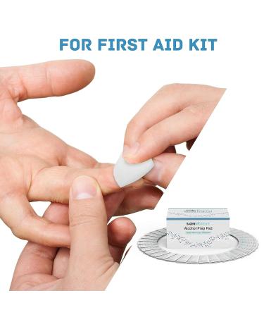 100 Sterile Alcohol Prep Pads | Antiseptic, Latex-Free, Individually Wrapped | Thick 2-Ply Swabs for Excellent Cleansing Action - Buy Online on SooperMarket.com