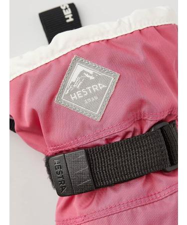 Hestra Gauntlet CZone Junior Glove | Waterproof Insulated Kids Snow Gloves (Youth 4-13yrs) - Fuchsia/Ivory, Size 7 - Buy Online on SooperMarket.com