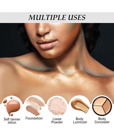 Amaxiu Self Tanner Brush Bronzer Self Tan Brush Self Tanning Brush Applicator Face Body Makeup Brush Sunscreen Brush Make Up Kabuki Brush(Rose Gold) - Buy Online on SooperMarket.com