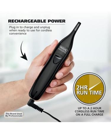 Wahl Manscaper Rechargeable Trimmer | Precision Grooming for Hair Eyebrows & Nose - International Shipping Available - Buy Online on SooperMarket.com