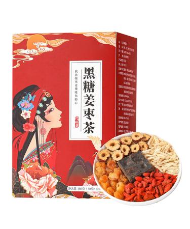 Healthy Tea Black Sugar Ginger Jujube Tea Chinese Traditional Longan Wolfberry Healthy Tea for Dysmenorrhea Body Cold