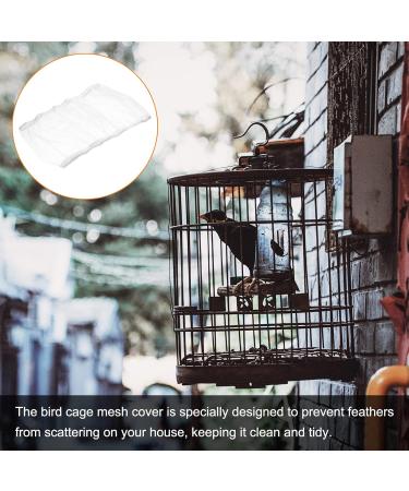 Patikil Adjustable Bird Cage Cover 42.5x10.6 - Universal Soft & Airy Protection for Parrots & Pigeons - White - Buy Online on SooperMarket.com