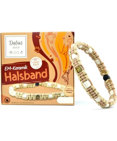 Custom EM Ceramic Collar for Dogs & Cats - 61-70 cm Beige | Original US Paracord | International Shipping - Buy Online on SooperMarket.com