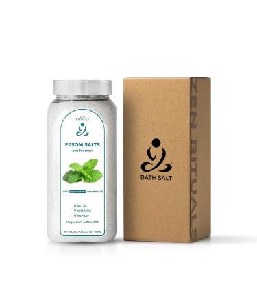 Zen Rituals Epsom Bath Salts Peppermint Zen for humans - 1 KG. UPS made from pure magnesium sulfate.