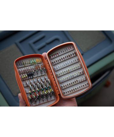 Tacky Pescador Small Waterproof Silicone Slit Fly Box - Burnt Orange | Fly Fishing Box - Buy Online on SooperMarket.com