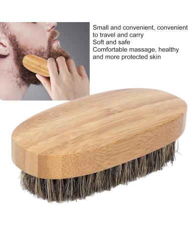Pocket Mustache and Beard Brush Beard Styling Brushes Soft Bamboo Comfortable Massage Beard Hair Beauty Brush for Men and Women - Buy Online on SooperMarket.com