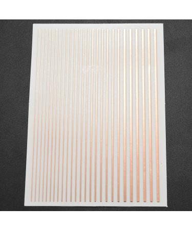 Gold 3D Nail Sticker Stripe Lines Adhesive Striping Tape Nail Art Gold Silver 3Pc Nail - Buy Online on SooperMarket.com