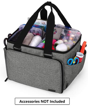 YARWO Sewing Accessories Organizer - Craft Storage Tote Bag in Gray - Buy Online on SooperMarket.com