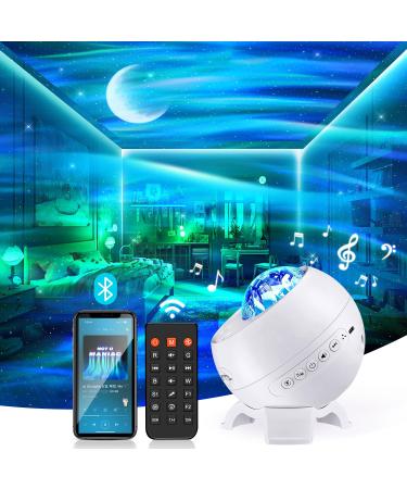 Sternen sky Projector Kinder 180-light modes Northern Light Projector Star Heaven Projector 8 White Noise Galaxy Projector Star Projector Bluetooth Night Star Heaven Aurora Northern Lights Projector