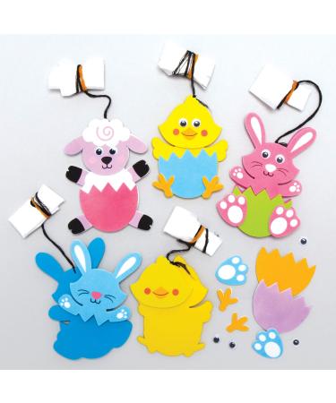 Baker Ross Easter Parachutes Pack of 5 Easter Toys for Kids (AX804)