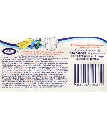 Authentico Mexican Jabon Zote Blanco - Buy Now for Fast International Shipping - Buy Online on SooperMarket.com