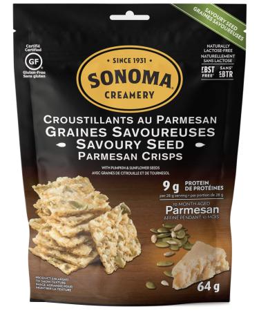 Sonoma Creamery Savory Seed Cheese Crisps 12 Count of 50g 600 g (Pack of 1)