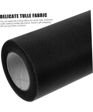 STOBOK 4 Rolls White Skirt Womens Skirts Baby Belt Diy Mesh Ribbon Mesh Belt Wedding Bride Decorative Mesh Black 0.01X15X2285CM - Buy Online on SooperMarket.com