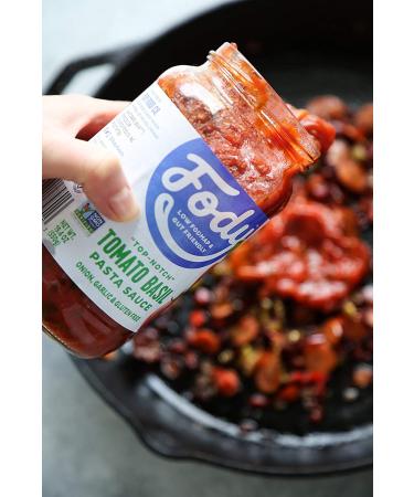 Fody Food Co Tomato Basil Pasta Sauce - 19.4 oz (Gluten-Free, Low-FODMAP) - Buy Online on SooperMarket.com