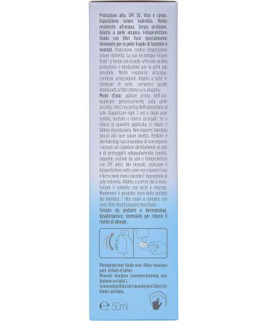 ISDIN Fotoprotector Fusion Fluid Mineral Baby SPF50 (50ml) | Gentle 100% Mineral Sunscreen for Babies and Kids - Buy Online on SooperMarket.com