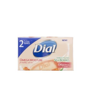 Buy Dial Omega Moisture Sea Berries - Moisturizing Soap Bars (2 x 3.2oz) | International Shipping Available - Buy Online on SooperMarket.com
