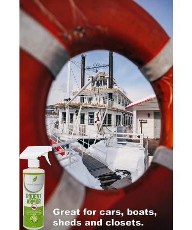Natural Elements Rodent Armor: Premium Peppermint Oil Mouse Repellent Spray - 16 oz - Safe for Vehicles, Boats, RVs, Tractors, and Equipment - Child and Pet Friendly - Indoor/Outdoor Use - Buy Online on SooperMarket.com
