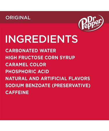 Dr Pepper Soda 12 fl oz Cans 12 Pack - Original Refreshing Beverage - Buy Online on SooperMarket.com