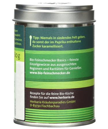 Buy Herbaria Organic Sweet Paprika - 80g Can | Premium Quality International Shipping - Buy Online on SooperMarket.com